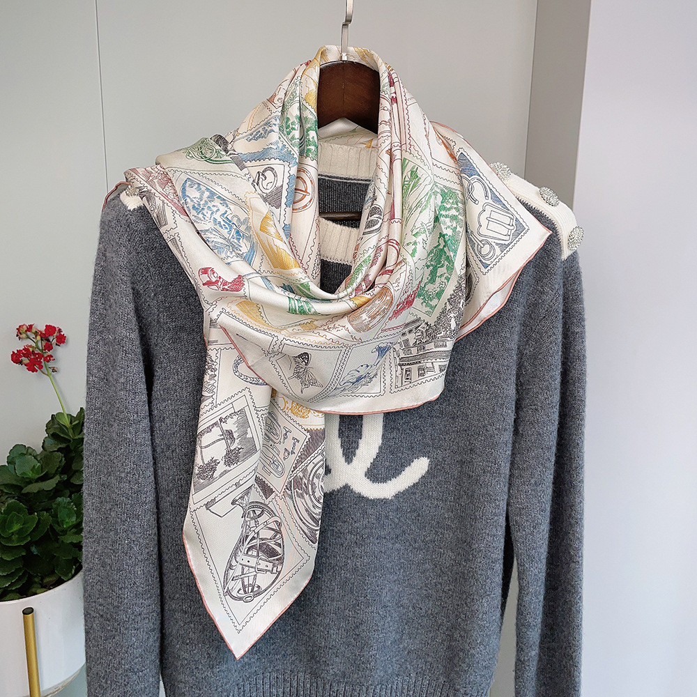 Luxury Silk Scarf 90CM Brands  - đánh giá và giá Women'S Accessories Clothing