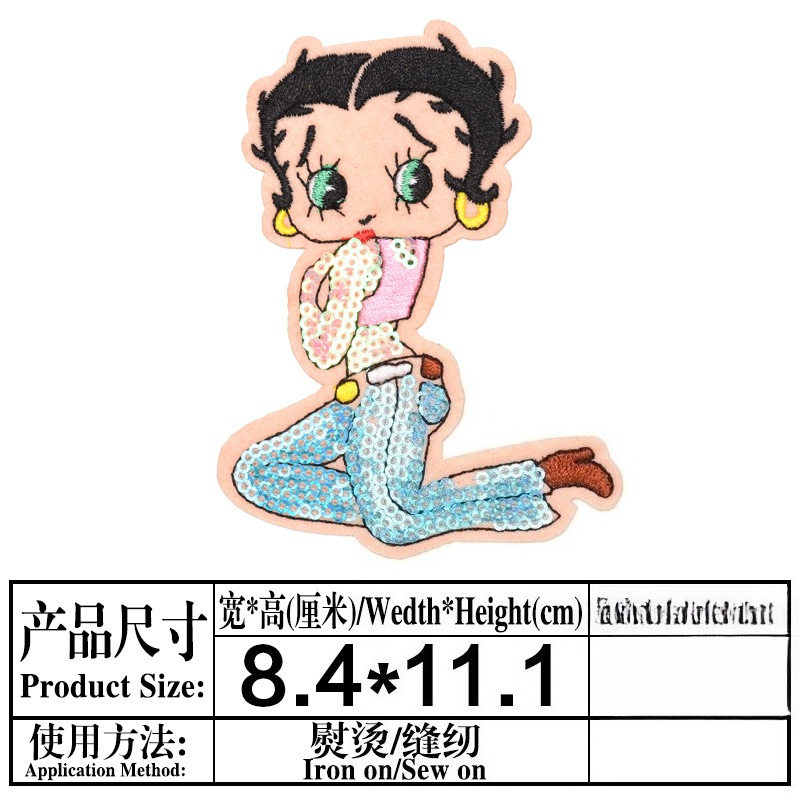 Betty Boop Patch High Color Va - đánh giá và giá Women'S Accessories Clothing