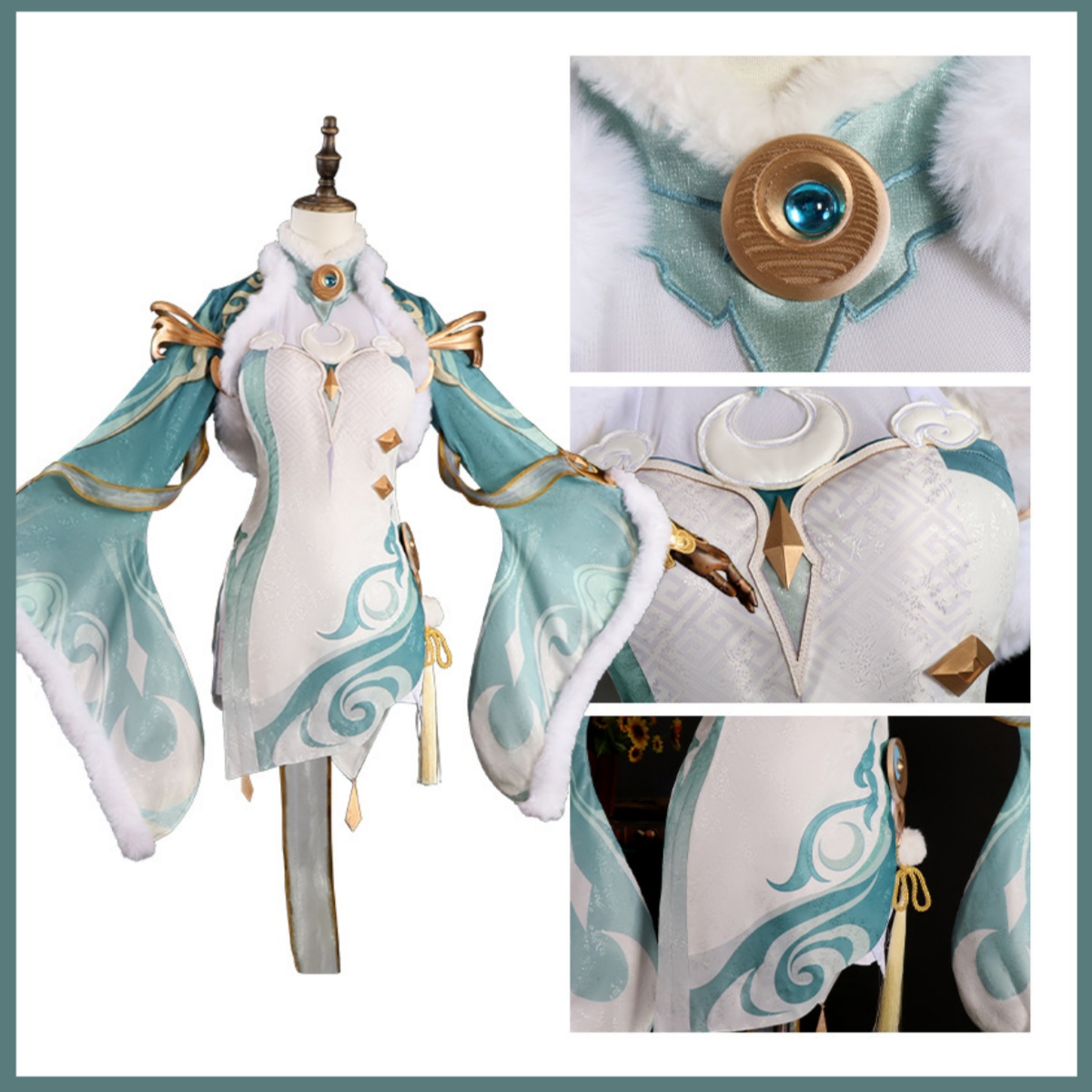 Game Zibai Cosplay Costume Gre - đánh giá và giá Women'S Accessories Clothing