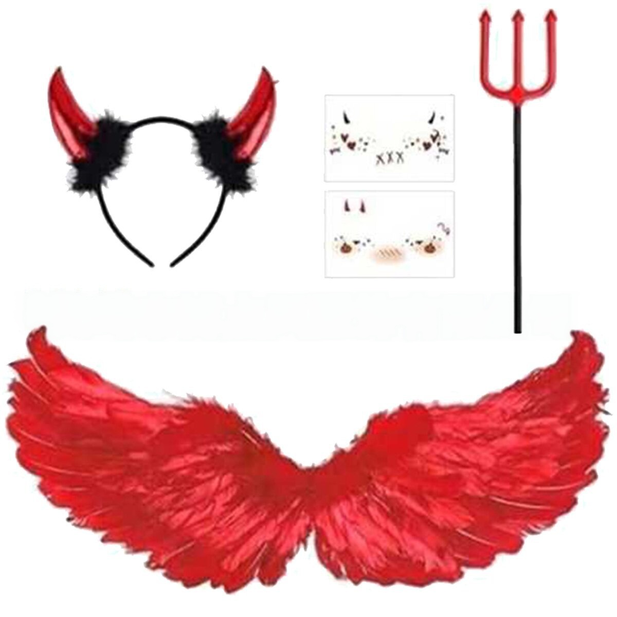 Halloween Cosplay Red Devil He - đánh giá và giá Women'S Red Accessories