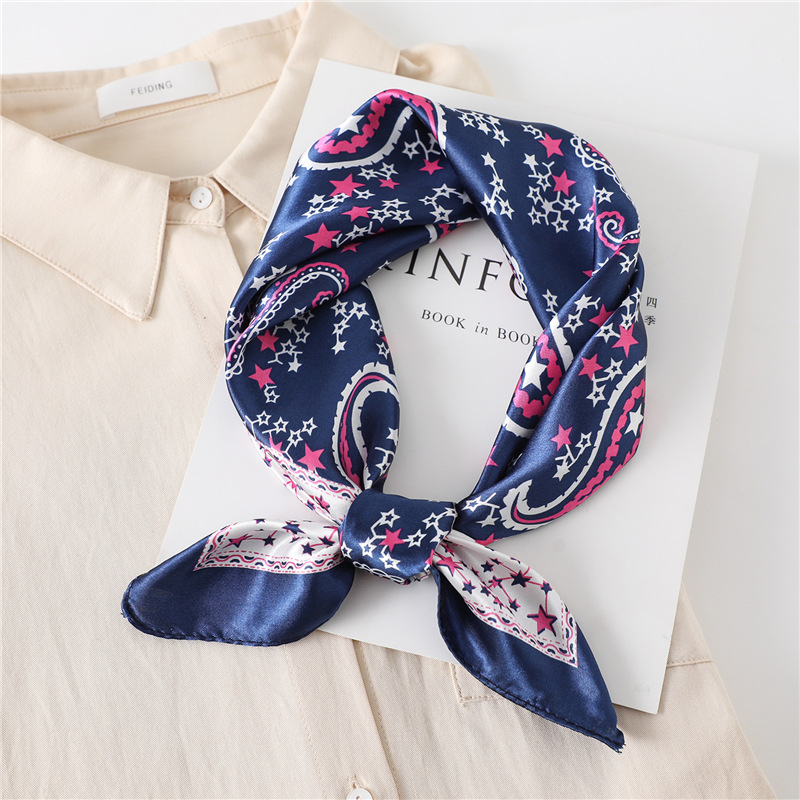 60cm Luxury Square Silk Scarf  - đánh giá và giá Silk Scarf Square