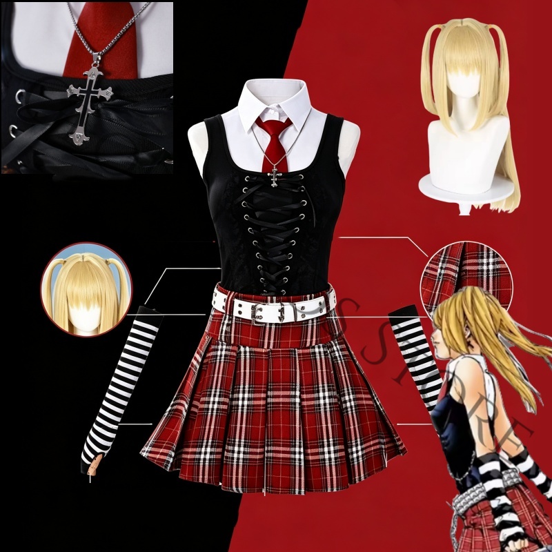 Anime Misa Amane Misamisa Cosp - đánh giá và giá Women'S Red Accessories