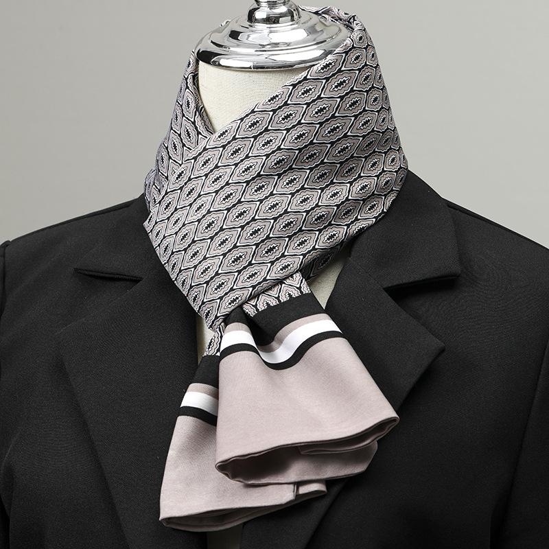 Men's Scarf Imitation Silk Nec - đánh giá và giá Silk Scarf Square
