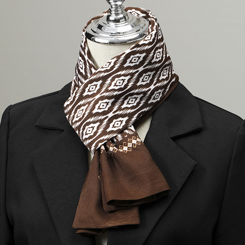 Men's Scarf Imitation Silk Nec - đánh giá và giá Silk Scarf Square