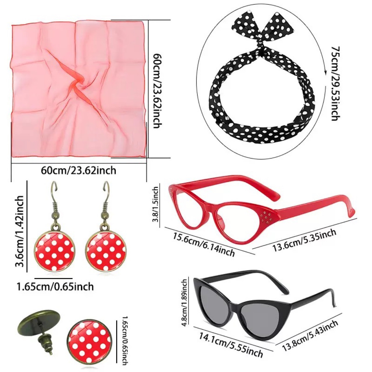 1950s Retro Hippie Party Women - đánh giá và giá Women'S Accessories In The 1950S