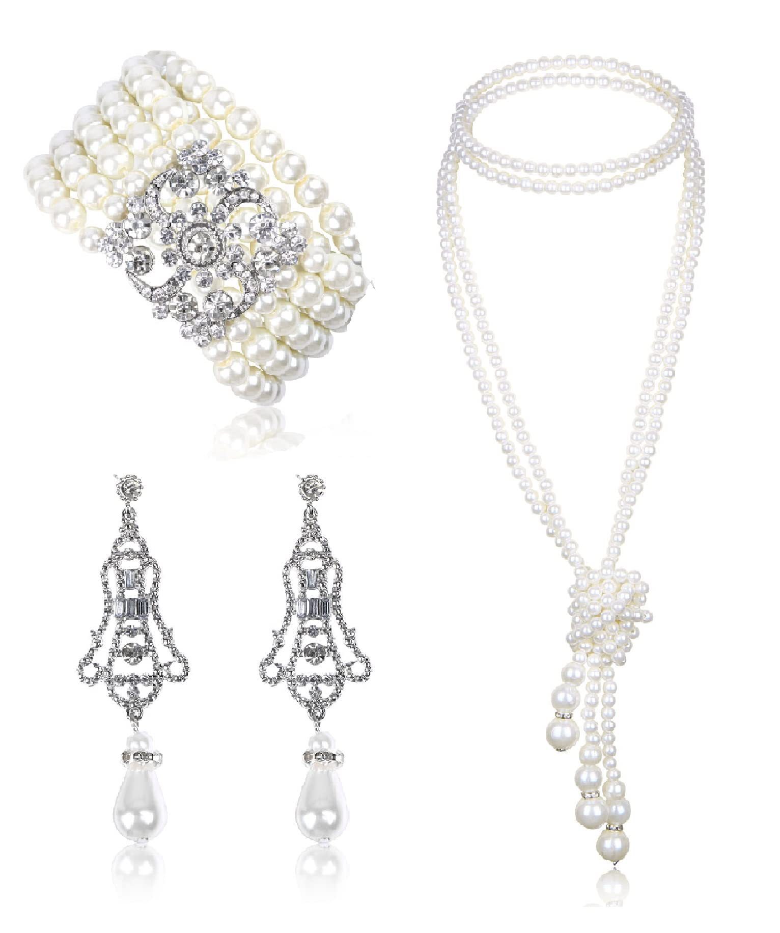 3-piece Set of Long Pearl Neck - đánh giá và giá Women'S Accessories In The 1950S