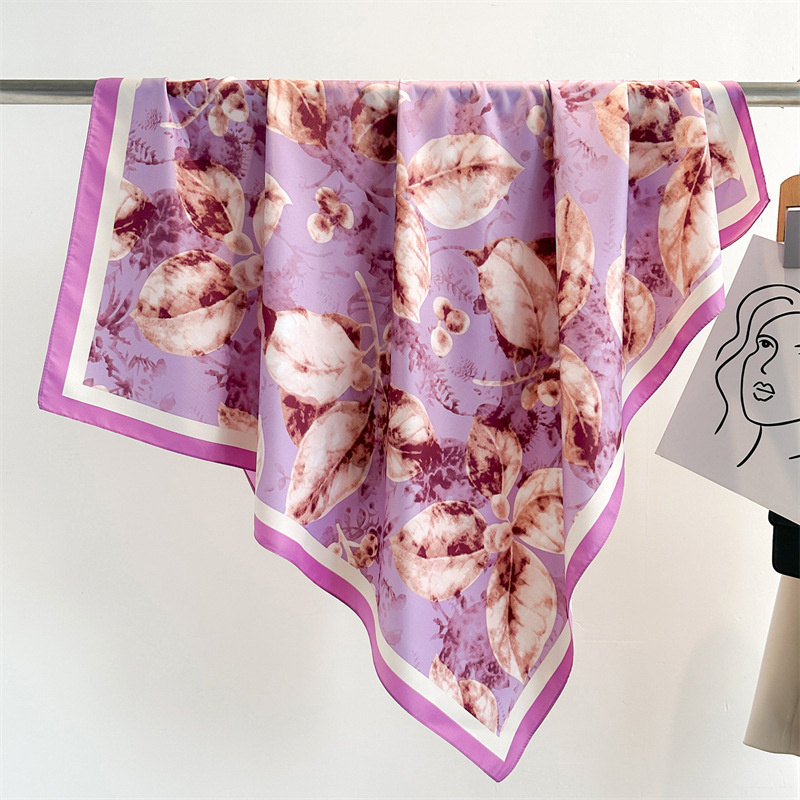 Retro 90cm Printed Large Squar - đánh giá và giá Silk Scarf Square