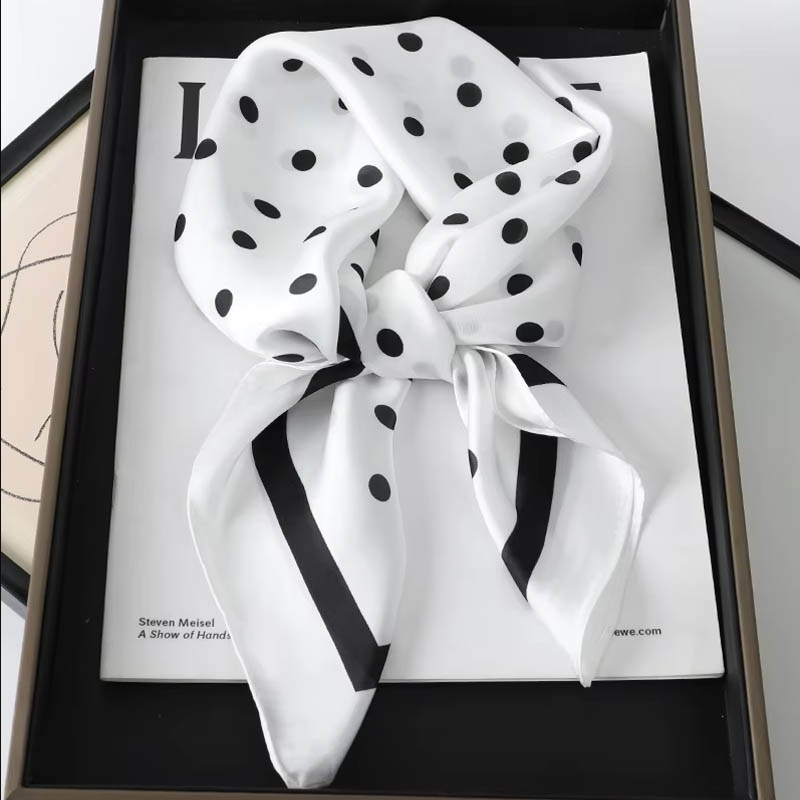 Luxury Lady Hair Dot Scarf Fem - đánh giá và giá Silk Scarf Square