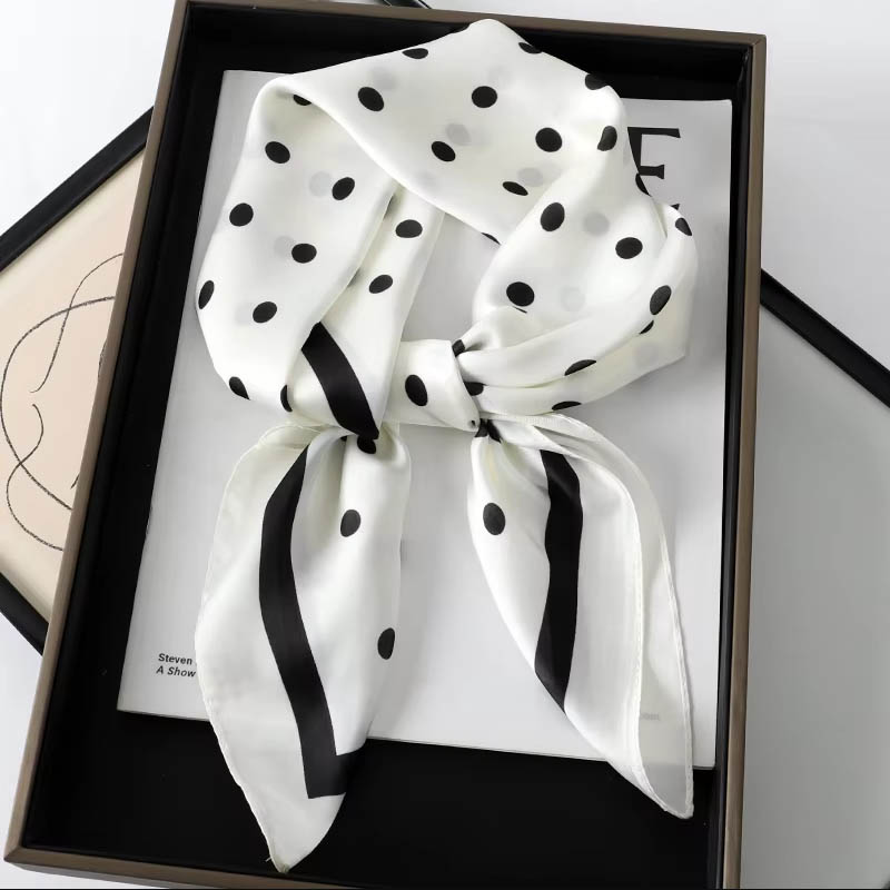 Luxury Lady Hair Dot Scarf Fem - đánh giá và giá Silk Scarf Square