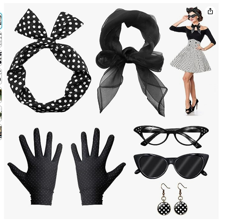 50s Disco Costume Accessories  - đánh giá và giá Women'S Accessories In The 1950S